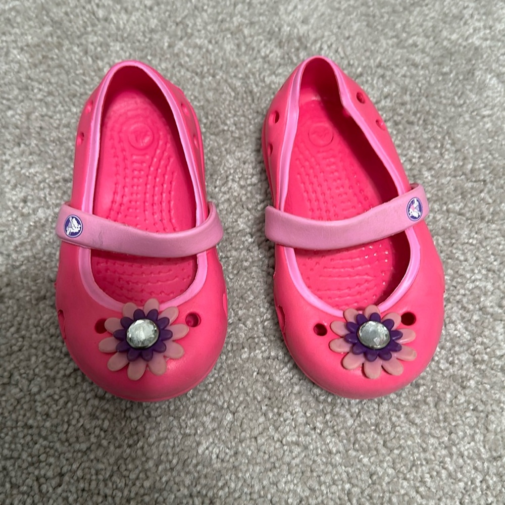 Pink Mary Jane Crocs - Toddler Size 5